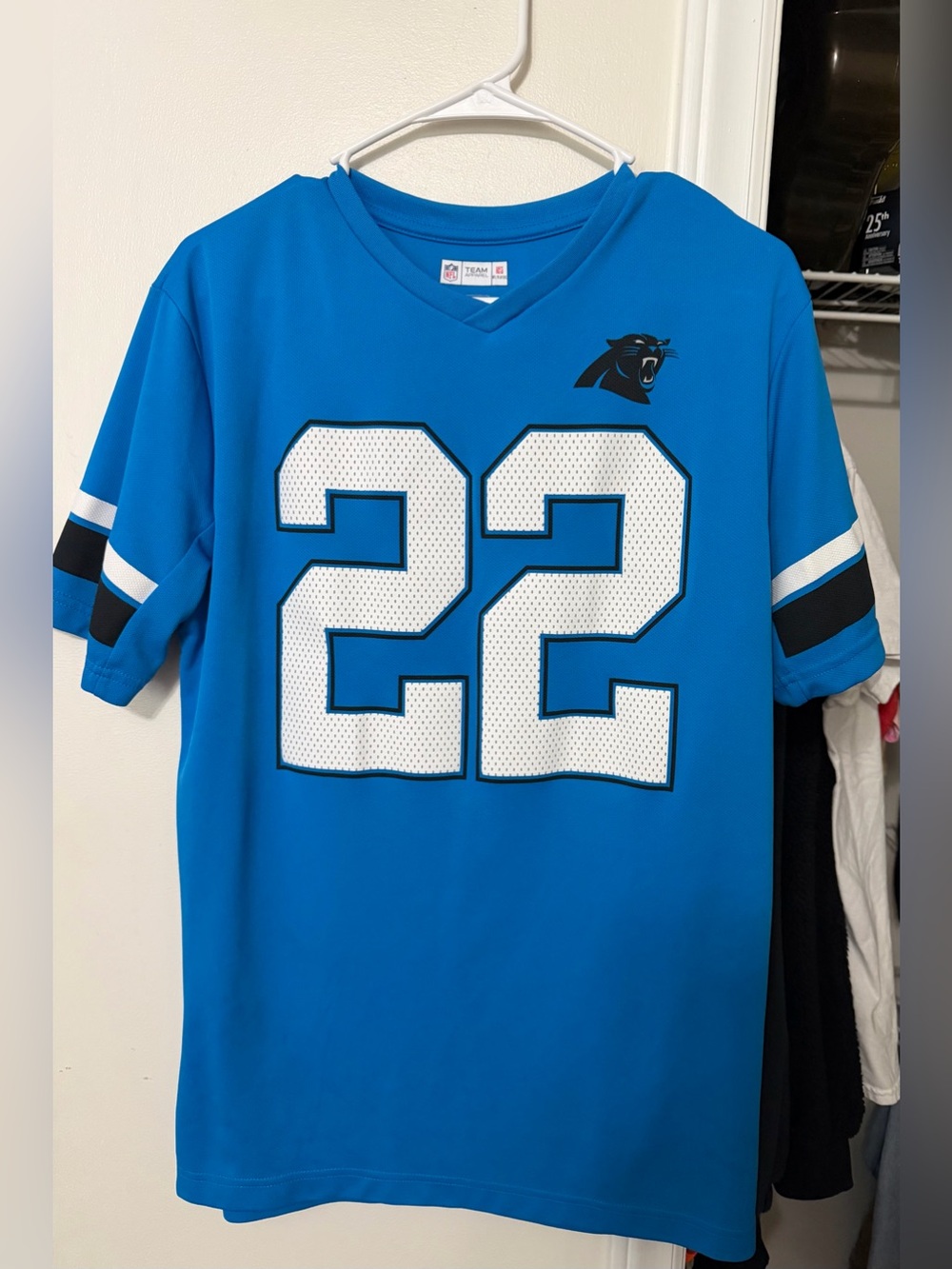 Carolina Panthers Blue #22 Football Jersey